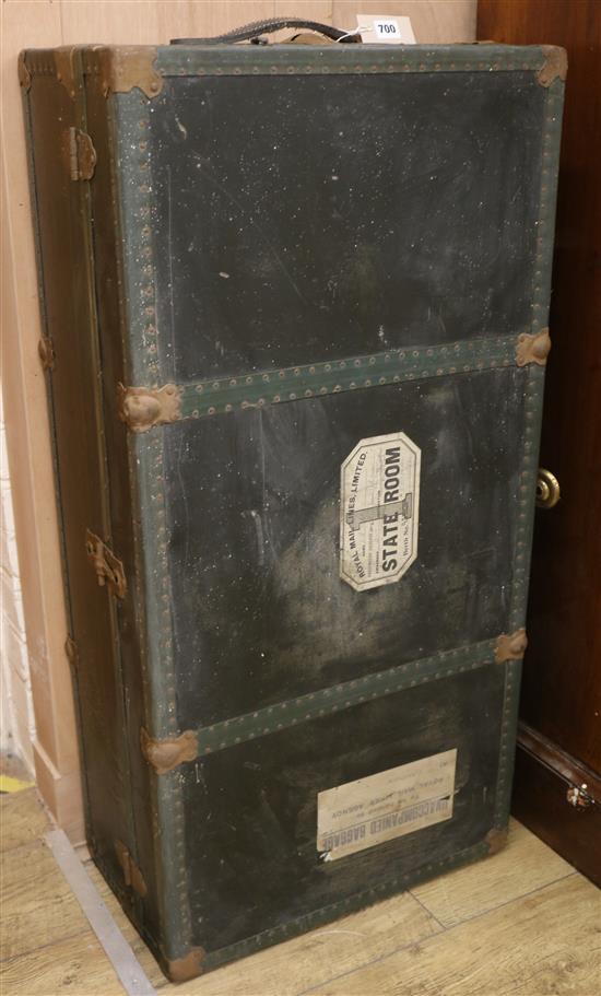 A Steamer trunk, W.110cm